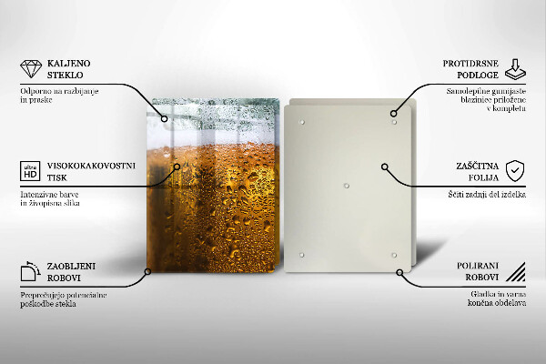 Deska do krojenia Mokra szklanka piwa