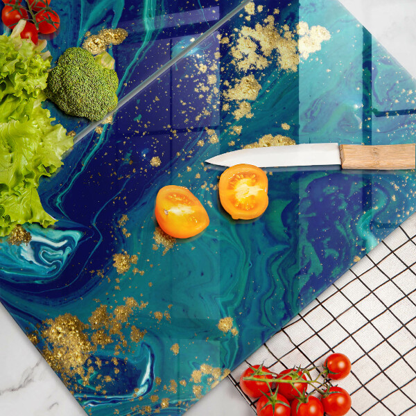 Deska do krojenia Abstrakcja ze złotem