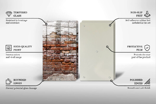 Deska do krojenia Stary mur cegły i beton