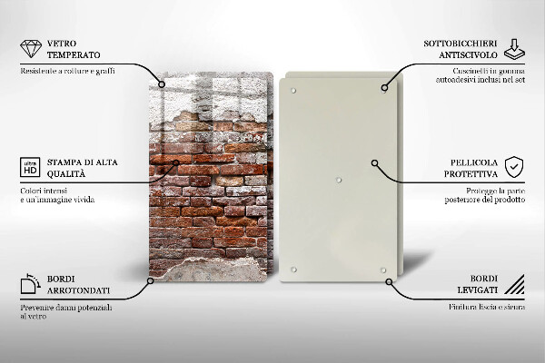 Deska do krojenia Stary mur cegły i beton