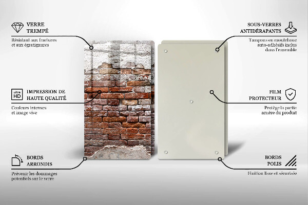 Deska do krojenia Stary mur cegły i beton