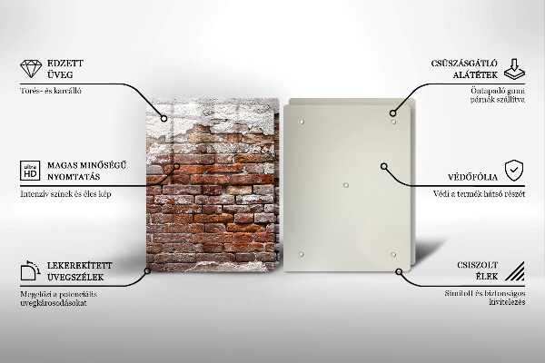 Deska do krojenia Stary mur cegły i beton