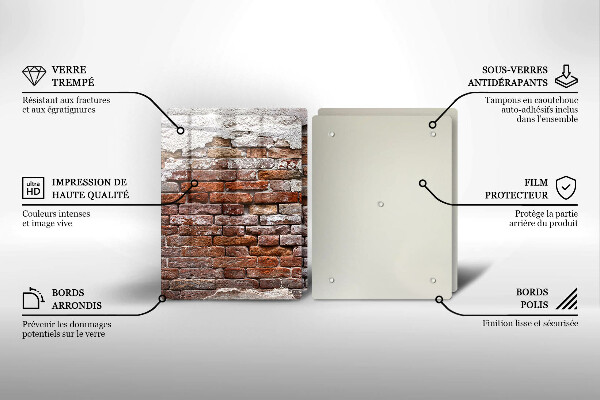 Deska do krojenia Stary mur cegły i beton