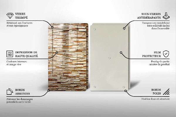 Deska do krojenia Tekstura ozdobne kamienie