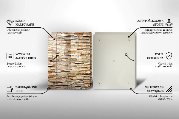 Deska do krojenia Tekstura ozdobne kamienie