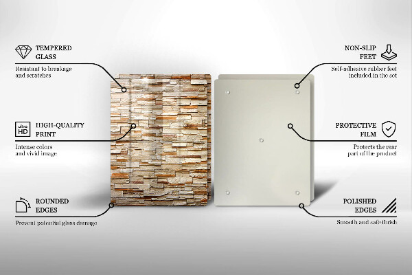 Deska do krojenia Tekstura ozdobne kamienie