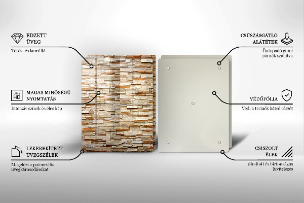 Deska do krojenia Tekstura ozdobne kamienie