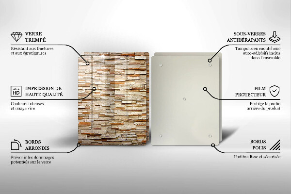 Deska do krojenia Tekstura ozdobne kamienie