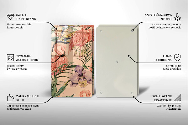 Deska do krojenia Ilustracja flamingi