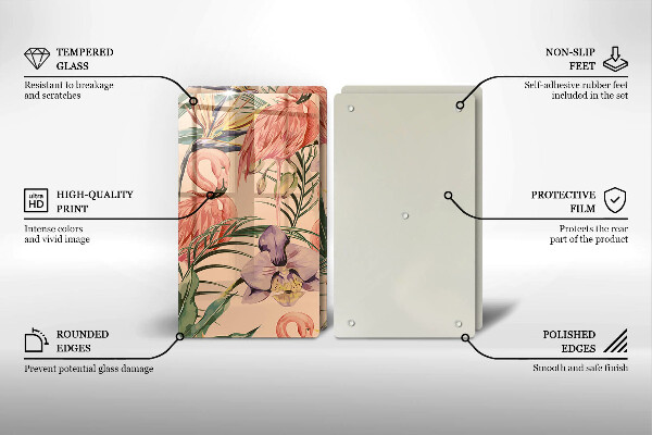 Deska do krojenia Ilustracja flamingi