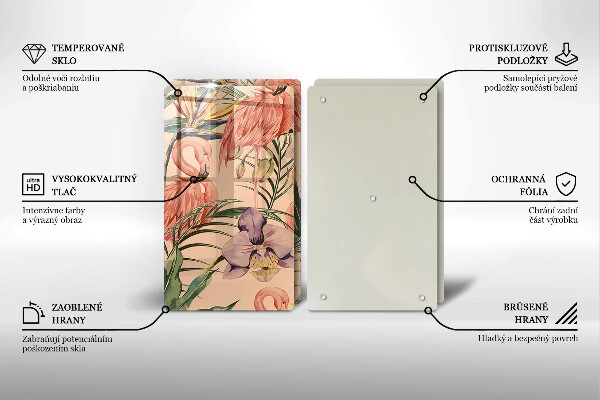 Deska do krojenia Ilustracja flamingi