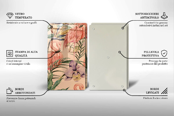 Deska do krojenia Ilustracja flamingi