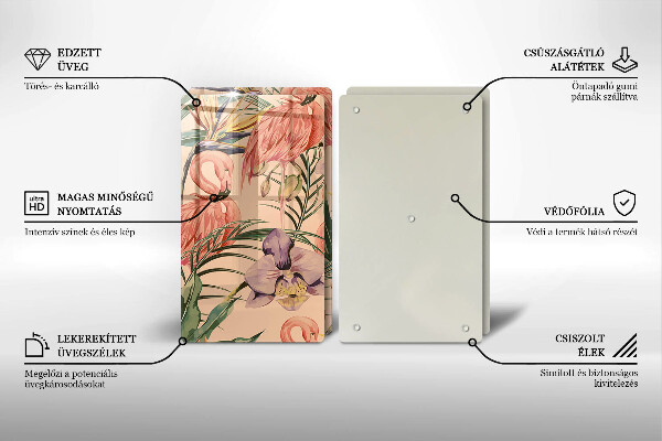 Deska do krojenia Ilustracja flamingi