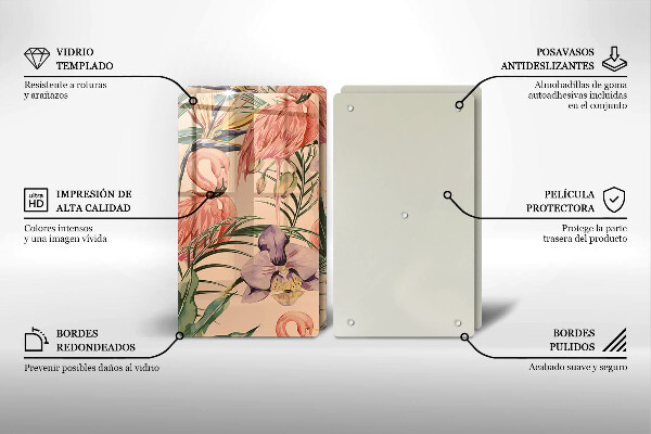 Deska do krojenia Ilustracja flamingi