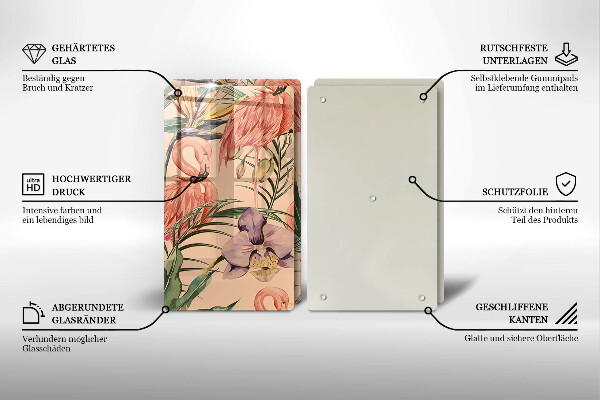 Deska do krojenia Ilustracja flamingi