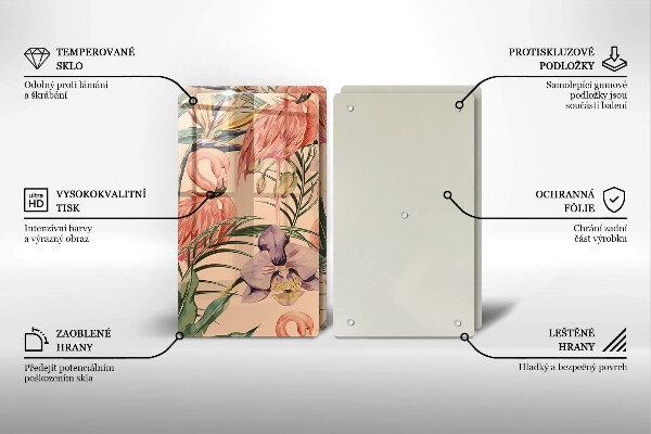 Deska do krojenia Ilustracja flamingi