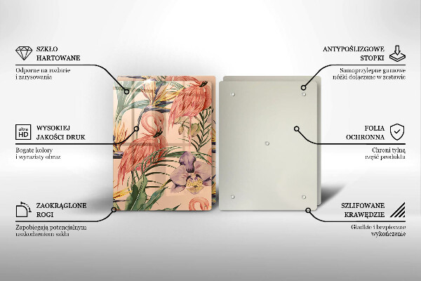 Deska do krojenia Ilustracja flamingi