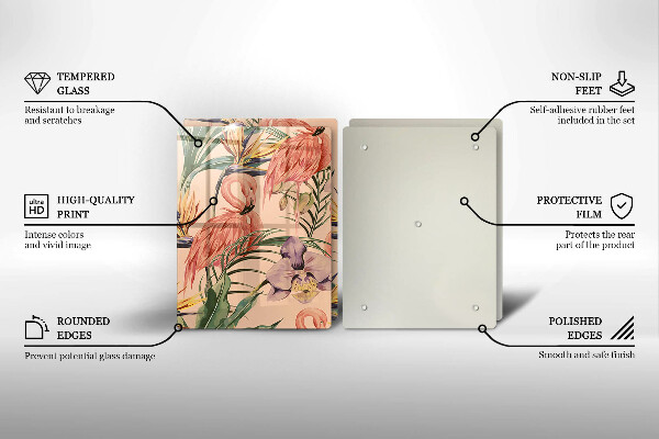 Deska do krojenia Ilustracja flamingi