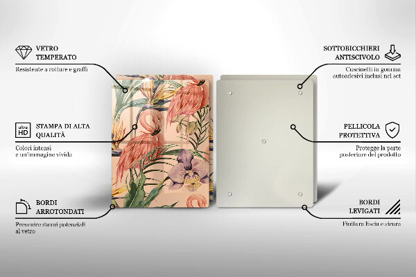 Deska do krojenia Ilustracja flamingi