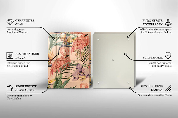 Deska do krojenia Ilustracja flamingi