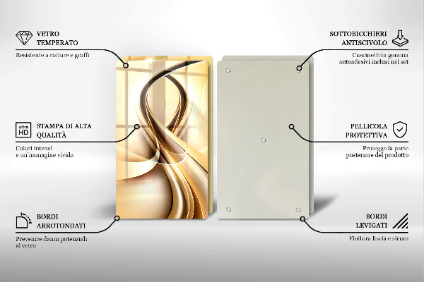 Deska do krojenia Abstrakcja dym