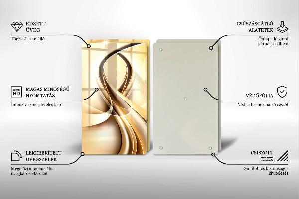 Deska do krojenia Abstrakcja dym