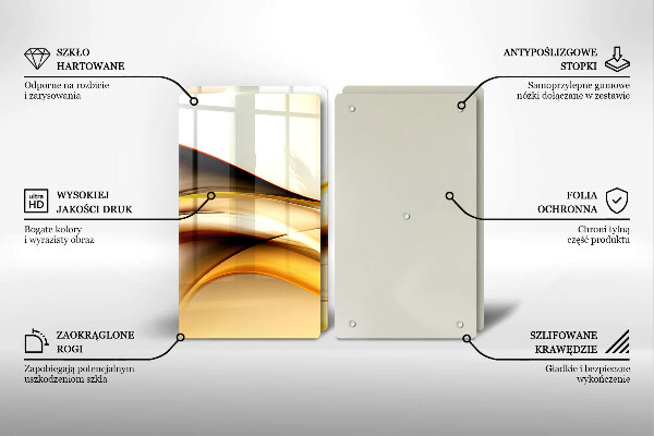 Deska do krojenia Abstrakcja dym linie