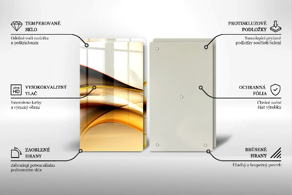 Deska do krojenia Abstrakcja dym linie