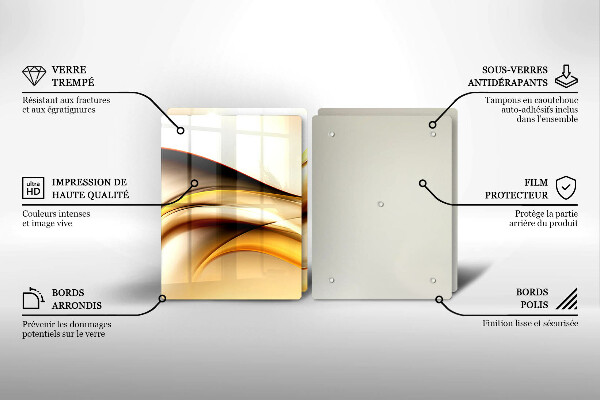 Deska do krojenia Abstrakcja dym linie