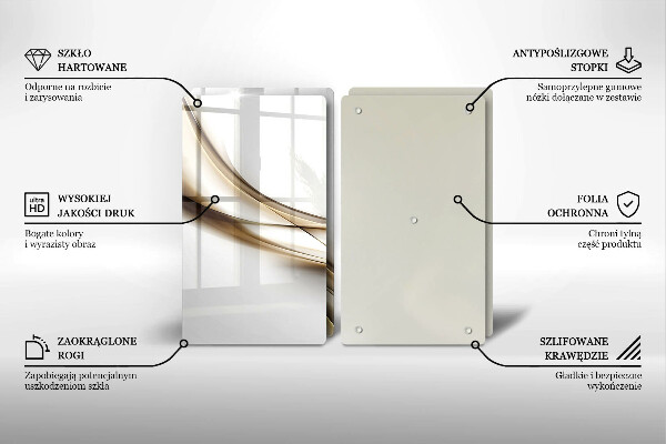 Deska do krojenia Łagodne linie abstrakcja