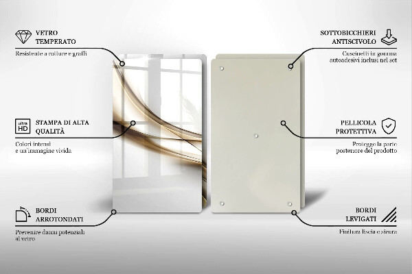 Deska do krojenia Łagodne linie abstrakcja