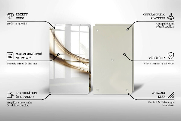 Deska do krojenia Łagodne linie abstrakcja