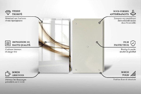 Deska do krojenia Łagodne linie abstrakcja