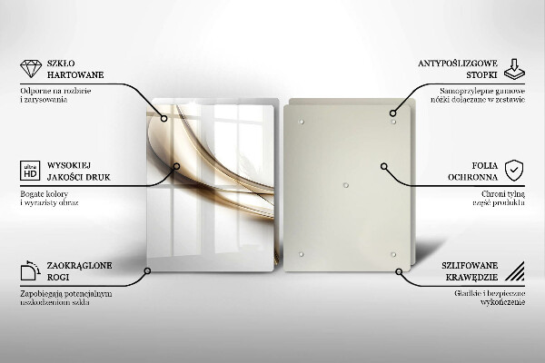 Deska do krojenia Łagodne linie abstrakcja