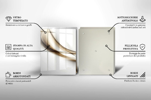 Deska do krojenia Łagodne linie abstrakcja