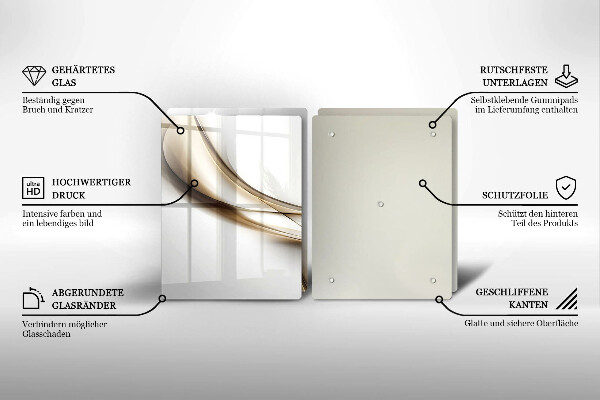 Deska do krojenia Łagodne linie abstrakcja