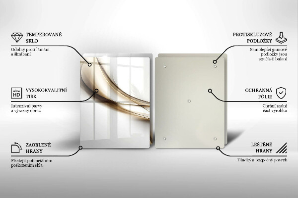 Deska do krojenia Łagodne linie abstrakcja