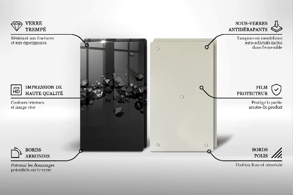 Deska do krojenia Kształty 3D abstrakcja