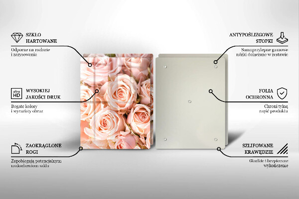 Deska do krojenia Bukiet delikatne róże