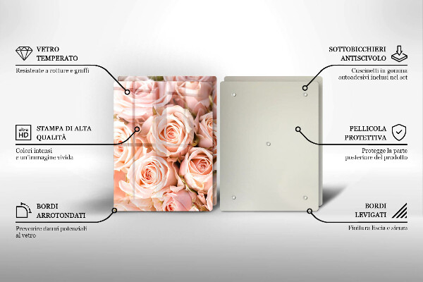 Deska do krojenia Bukiet delikatne róże
