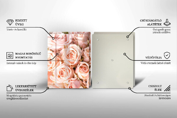 Deska do krojenia Bukiet delikatne róże