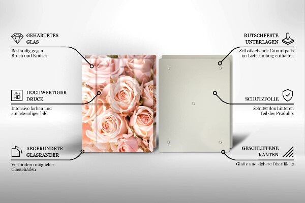 Deska do krojenia Bukiet delikatne róże