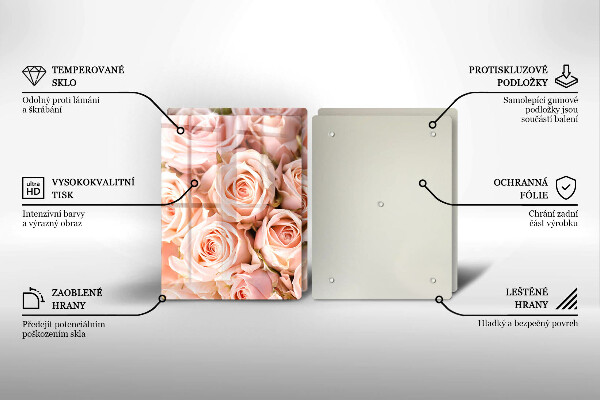 Deska do krojenia Bukiet delikatne róże