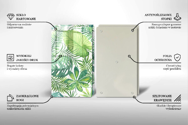 Deska do krojenia Akwarele boho liście