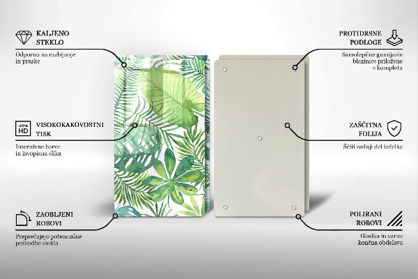 Deska do krojenia Akwarele boho liście