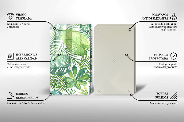 Deska do krojenia Akwarele boho liście