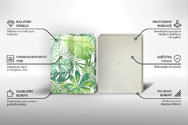 Deska do krojenia Akwarele boho liście