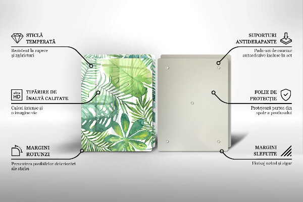 Deska do krojenia Akwarele boho liście