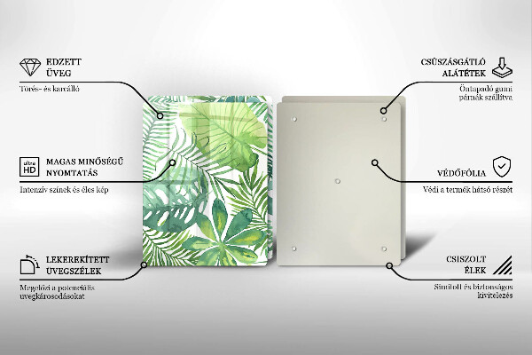 Deska do krojenia Akwarele boho liście