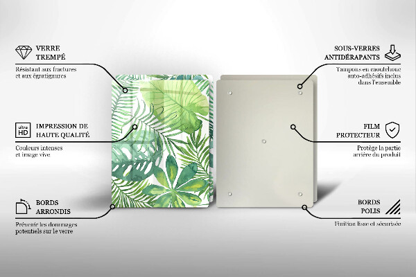 Deska do krojenia Akwarele boho liście